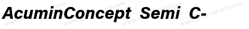 AcuminConcept Semi C字体转换